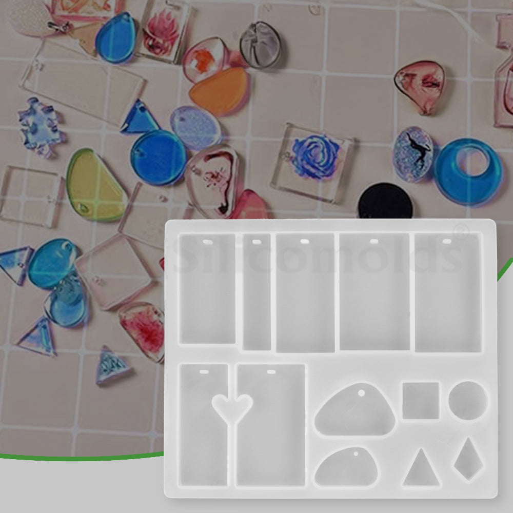 "SILICOMOLDS - KEYCHAIN MOLD - 13 CAVITY - URP050 - RM"